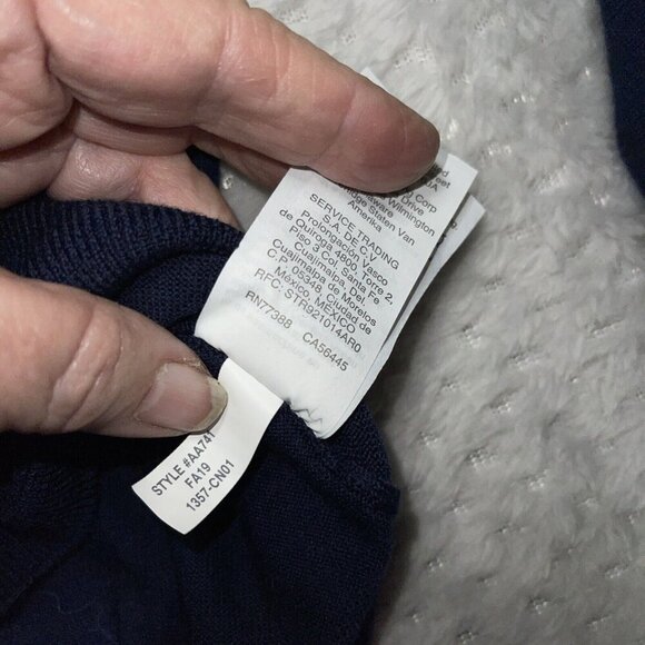 J Crew Pullover Size Small 100% Merino Wool Round Neck Fancy Cuff - Picture 11 of 14